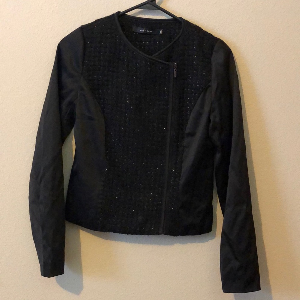 Eric + Lani Black Tweed Jacket XS